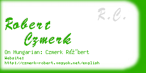 robert czmerk business card